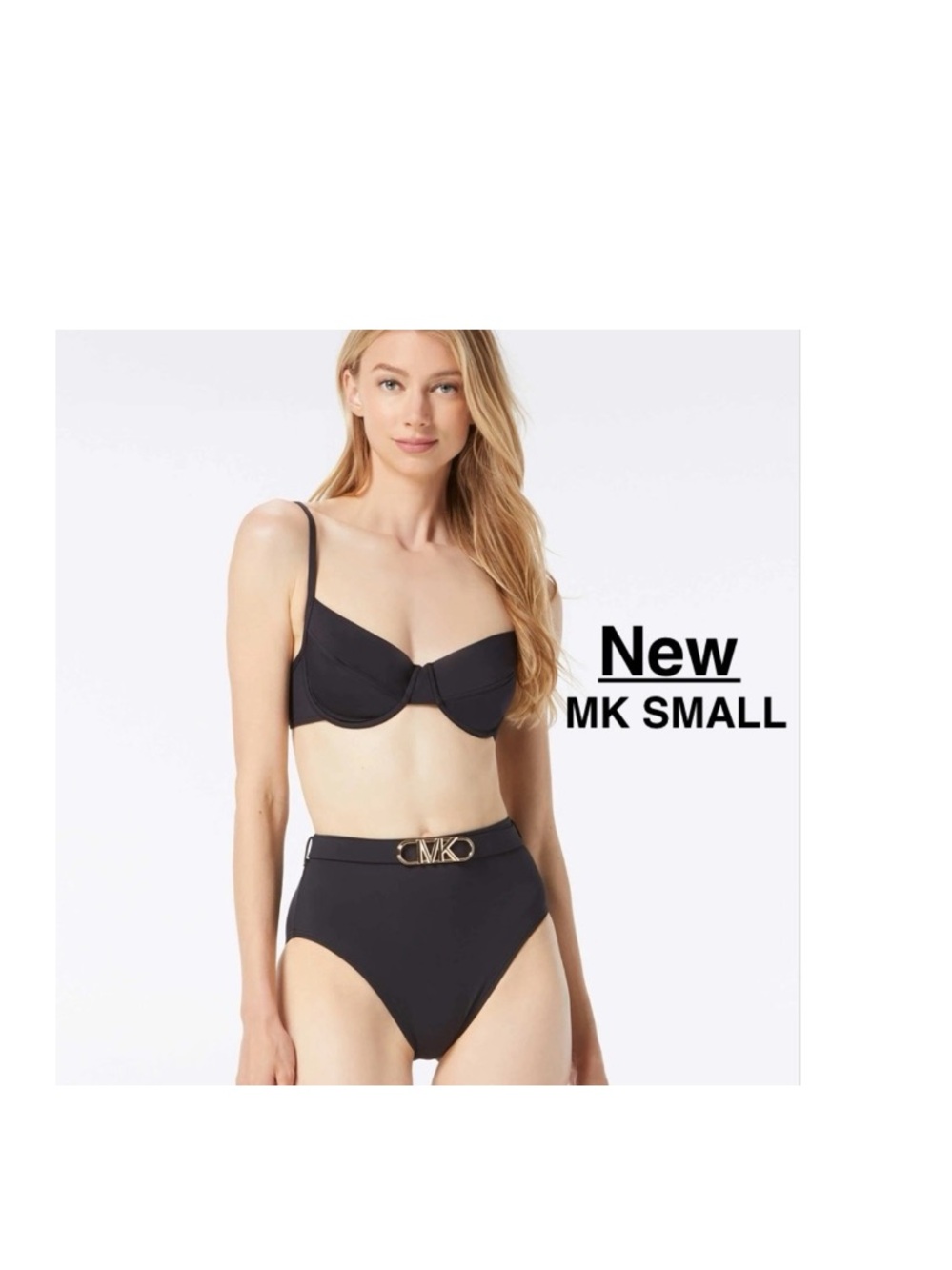 New Michael Kors Underwire Bikini set Top & Bottom in black Size small & tags⭐️